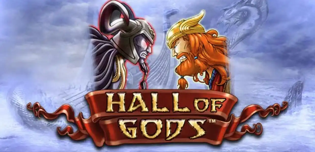 Hall of Gods progressive jackpot slot at Vipzino featuring Norse mythology theme